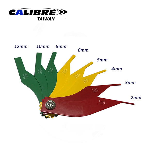 8pc Brake Lining Gauge Set- Steel