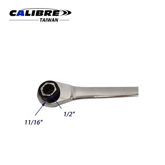 90T 8 in 1 Reversible Wrench 242mm(L) - SAE