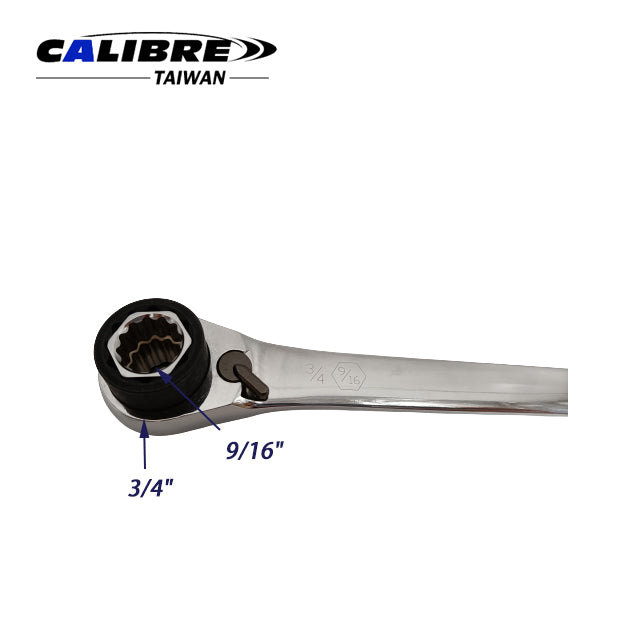 90T 8 in 1 Reversible Wrench 242mm(L) - SAE