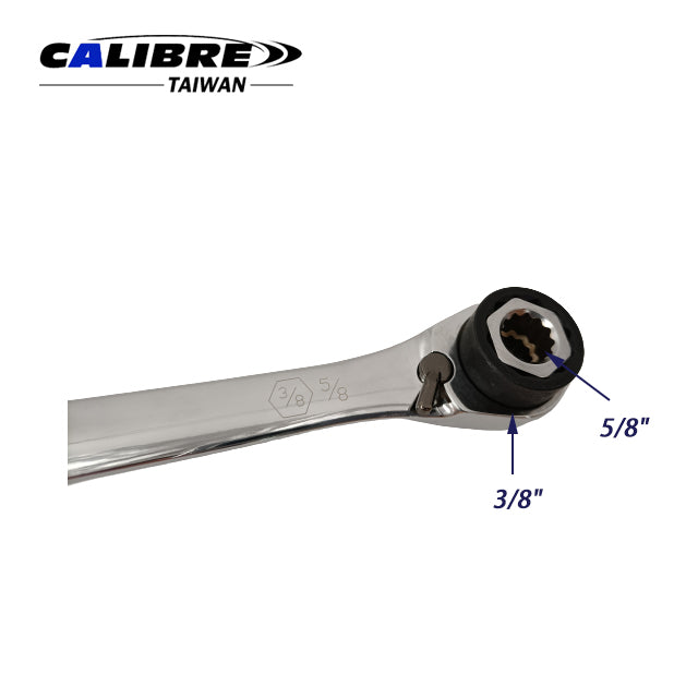 90T 8 in 1 Reversible Wrench 242mm(L) - SAE