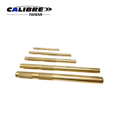 CAA990007  -  TAIWAN CALIBRE 5pc Brass Drift Punch Set