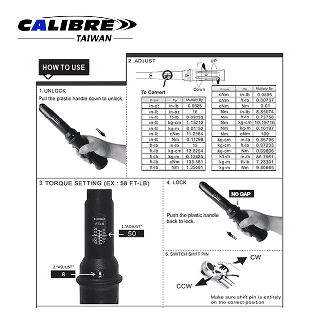 24 Teeth ABS Handle Torque Wrench