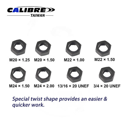 9pc Twist Axle Spindle Rethreading Set