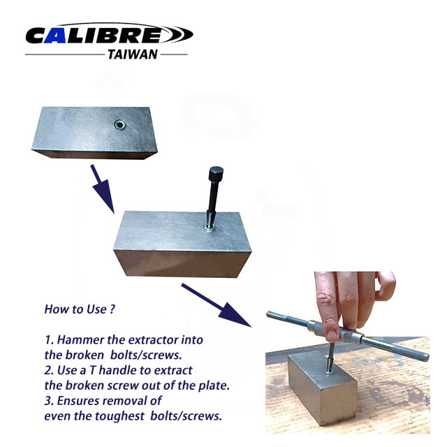 5pc Double Edge Screw Extractor Set