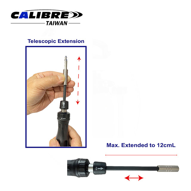 Telescopic Ratchet Screwdriver