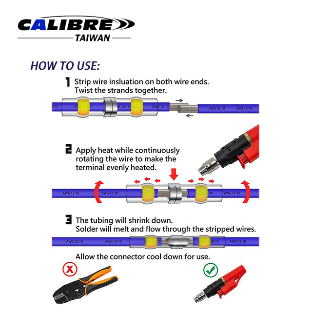 Solder Sleeve Wire Splices Heat Shrink Tube Set