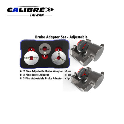 3pc Brake Adaptor Set - Adjustable