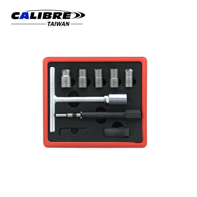 8pc Diesel Injector Seat Cutter Set