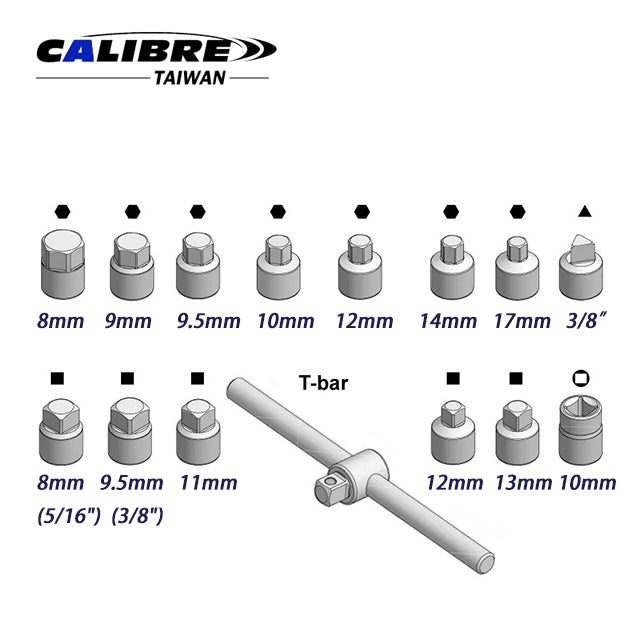 15pc 3/8” Drain Nuts