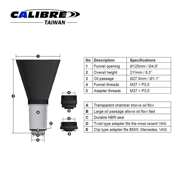 Oil Funnel Set for Volkswagen