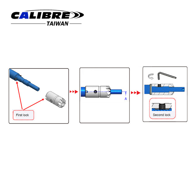 5pc Diesel Injector Seat Cutter Set