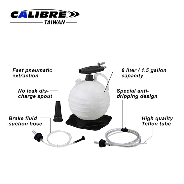 6L Air Powered Brake And Fluid Extractor Set