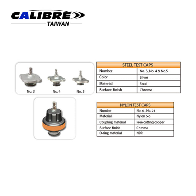 21pc Cap Universal Radiator Pressure Test