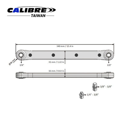 1/4”- 3/8” Dr Ratchet Extension Bar