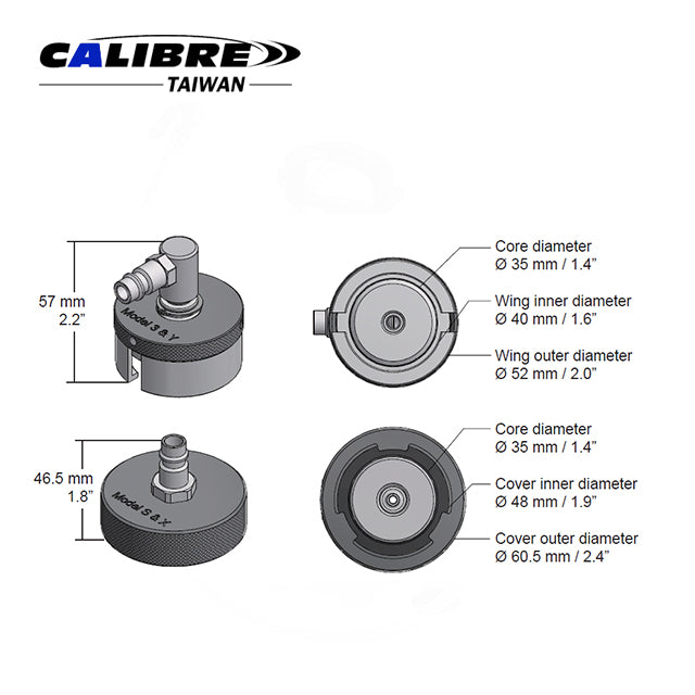 2pc Brake Adapter For Tesla