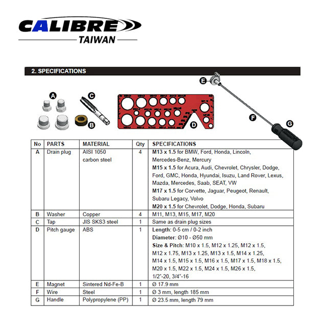 Oil Drain Plug System Kit